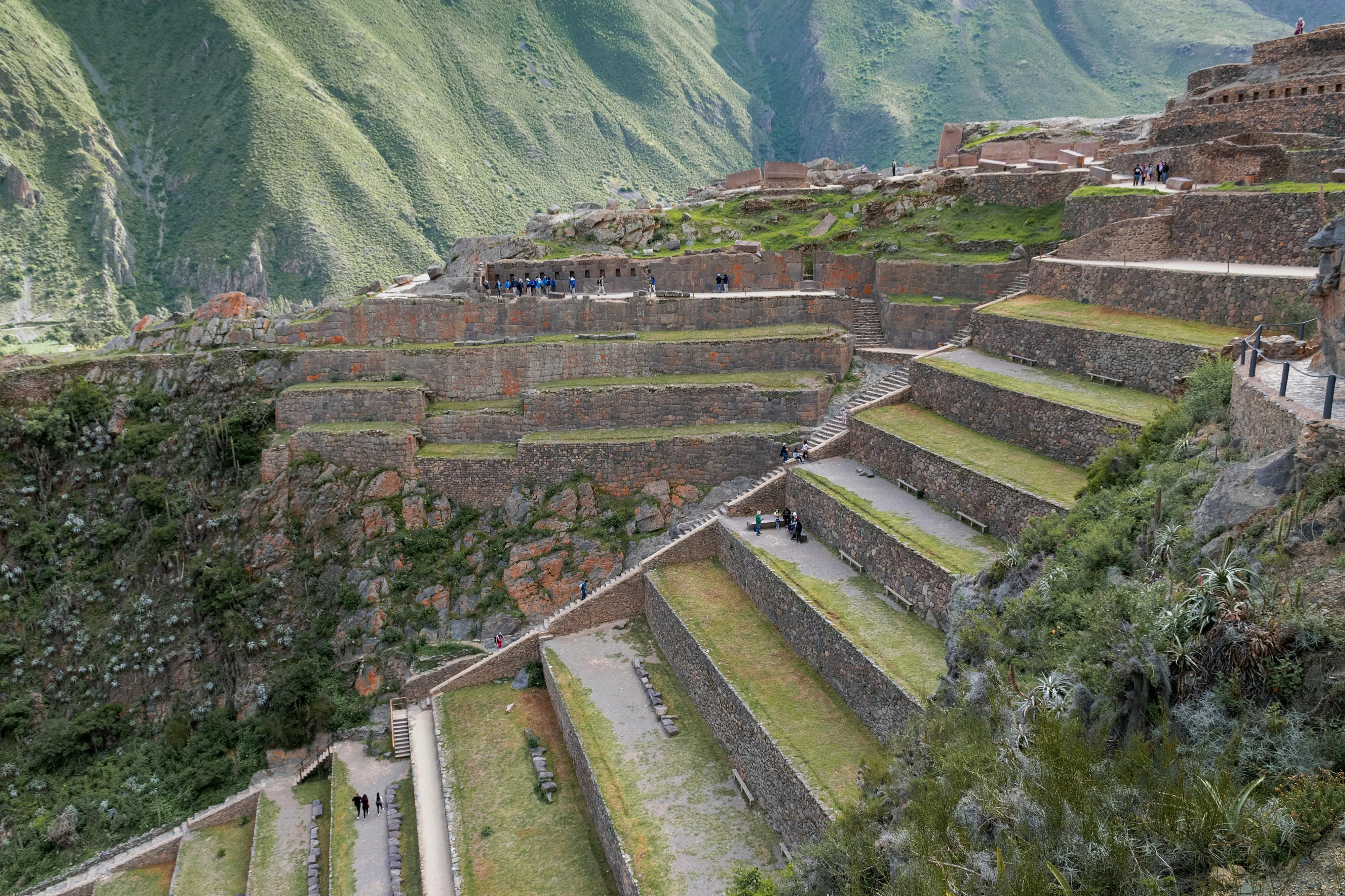 Las terrazas de Ollantaytambo, Perú