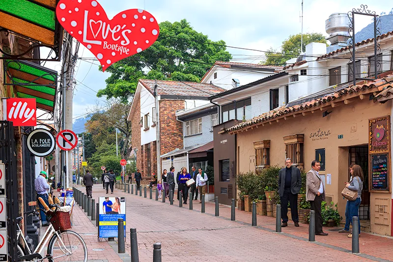 Restaurantes y cafés en la Carrera 6A de Usaquén, Bogotá