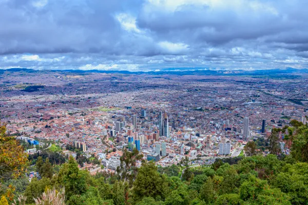 Vista de Bogotá desde Monserrate, Colombia