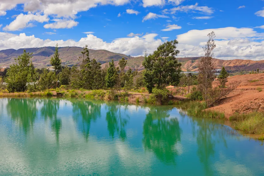 Los Pozos Azules en Villa de Leyva, Colombia